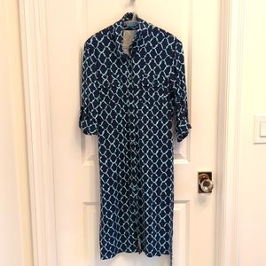 Women's J.McLaughlin size M shirt dress with waist belt